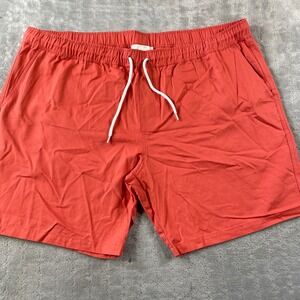 Unison Create‎ Shorts Mens 2XL Orange Drawstring Casual Lightweight Preppy